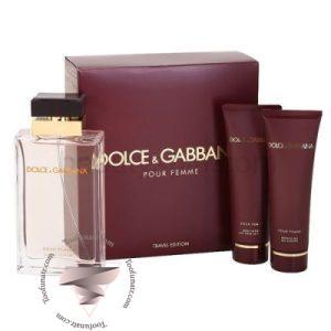 Dolce Gabbana Pour Femme Gift Set for women - ست دی اند جی دلچه گابانا پور فم زنانه 3 تیکه