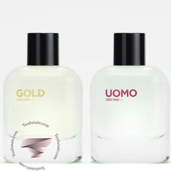 زارا گیفت ست زارا گلد + اومو - Zara Gift Set Zara Gold + Uomo