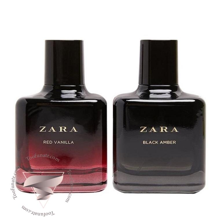 زارا رد وانیلا و بلک امبر دوقلو - Zara red vanilla and black amber