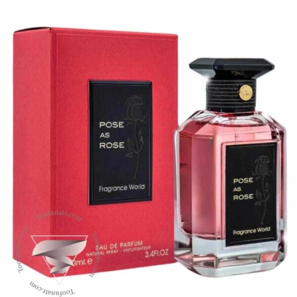 گرلن رز چری فراگرنس ورد پوز از رز - Guerlain Rose Chérie Fragrance World Pose As Rose