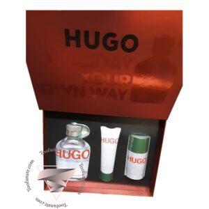 گیفت ست 3 تیکه هوگو بوس (باس) هوگو من هوگو سبز - Hugo Boss Hugo Man Gift Set