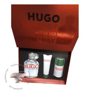 گیفت ست 3 تیکه هوگو بوس (باس) هوگو من هوگو سبز - Hugo Boss Hugo Man Gift Set