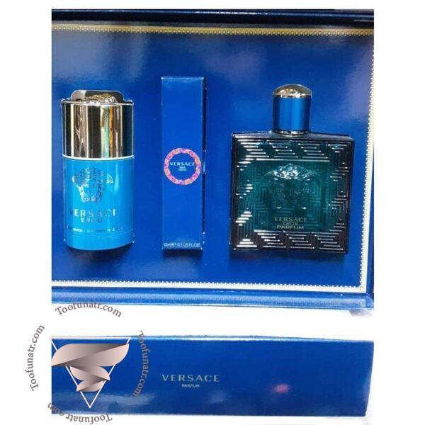 گیفت ست 3 تیکه ورساچه اروس پارفوم - Versace Eros Parfum Gift Set