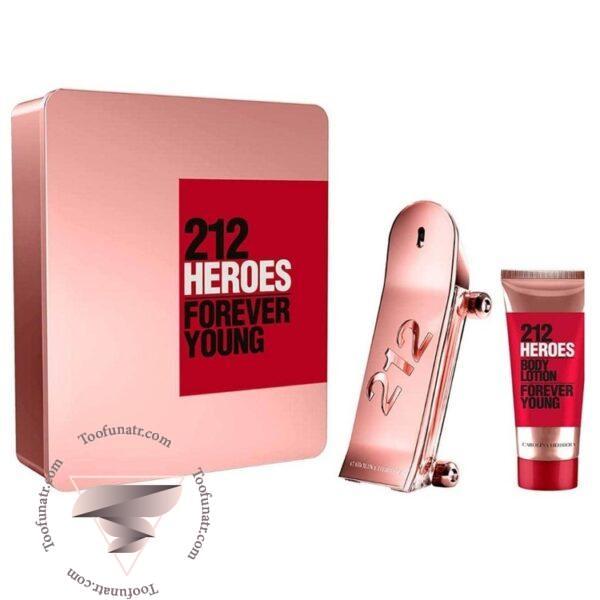 گیفت ست 2 تیکه کارولینا هررا 212 هیروز فوراور یانگ - Carolina Herrera 212 Heroes Forever Young Gift Set