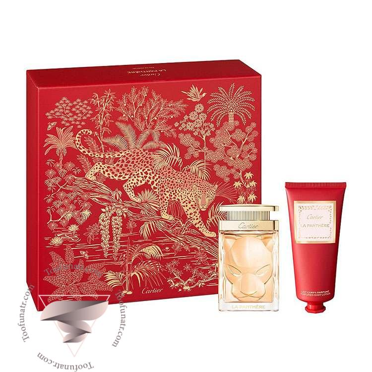 گیفت ست 2 تیکه کارتیر لا پانتیر ادو پرفیوم - Cartier La Panthere 2 Piece Gift Set گیفت ست 2 تیکه کارتیر لا پانتیر ادو پرفیوم - Cartier La Panthere 2 Piece Gift Set