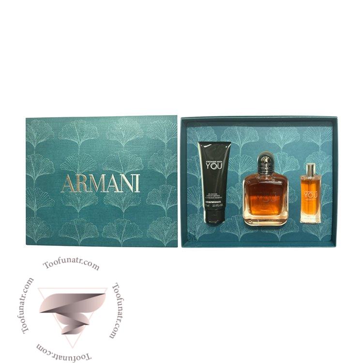 گیفت ست 3 تیکه جورجیو آرمانی استرانگر ویت یو اینتنسلی - Giorgio Armani Stronger With You Intensely 3 Piece Gift Set گیفت ست 3 تیکه جورجیو آرمانی استرانگر ویت یو اینتنسلی - Giorgio Armani Stronger With You Intensely 3 Piece Gift Set