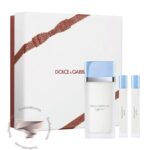 گیفت ست 3 تیکه دولچه گابانا لایت بلو زنانه - D & G Light Blue For Women 3 Piece Gift Set