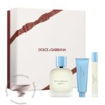 گیفت ست 3 تیکه دولچه گابانا لایت بلو پور هوم - D & G Light Blue Pour Homme 3 Piece Gift Set