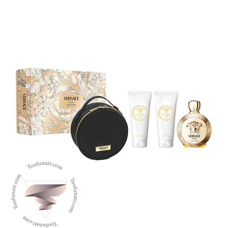 گیفت ست 3 تیکه ورساچه اروس زنانه ادو پرفیوم - Versace Eros Pour Femme EDP 3 Piece Gift Set گیفت ست 3 تیکه ورساچه اروس زنانه ادو پرفیوم - Versace Eros Pour Femme EDP 3 Piece Gift Set