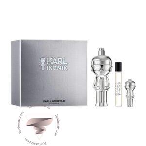 گیفت ست 3 تیکه کارل لاگرفلد آیکونیک من - Karl Lagerfeld Ikonik Man 3 Piece Gift Set