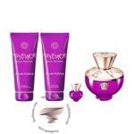 گیفت ست 4 تیکه ورساچه دیلان پرپل زنانه - Versace Pour Femme Dylan Purple 4 Piece Gift Set