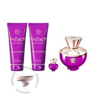 گیفت ست 4 تیکه ورساچه دیلان پرپل زنانه - Versace Pour Femme Dylan Purple 4 Piece Gift Set