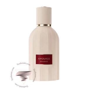 شیشه عطر آمواج سیکوئنس کرم رنگ با درپوش استوانه ای ساده روی پس زمینه روشن