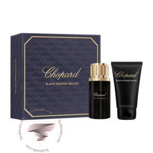 گیفت ست 2 تیکه چوپارد بلک اینسنس ملکی - Chopard Black Incense Malaki 2 Piece Gift Set