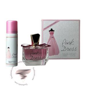 فراگرنس ورد پینک درس (لباس صورتی) با اسپری - Fragrance World Pink Dress With Spray