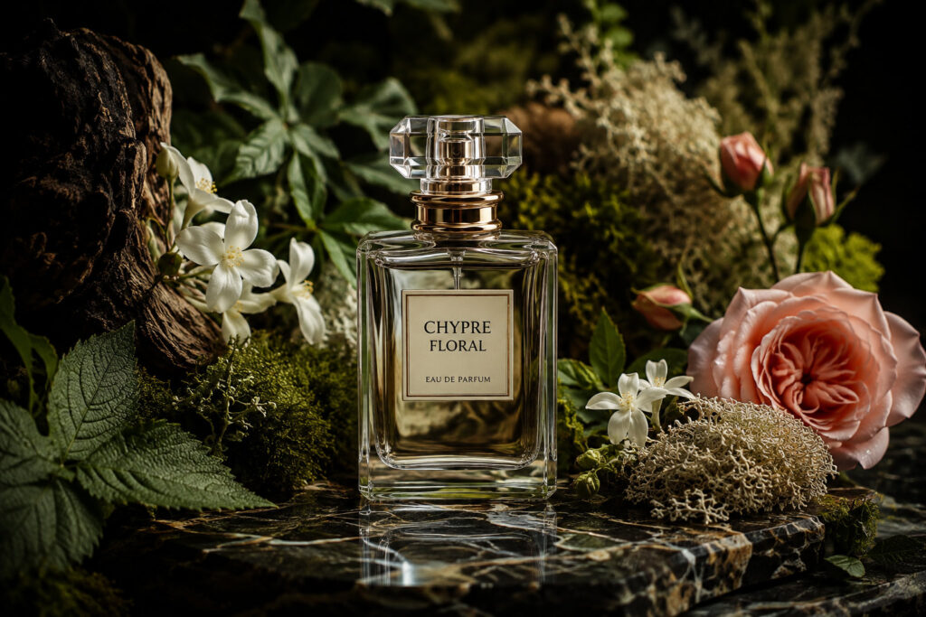عطر و گل های معطر در سبک هنری کلاسیک و مدرن، نماد گروه بویایی چایپر گلی (Chypre Floral)